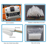 Ribbon mass Fiber fusion splice sleeves 40mm up to 12 fibres Clear 100pcs